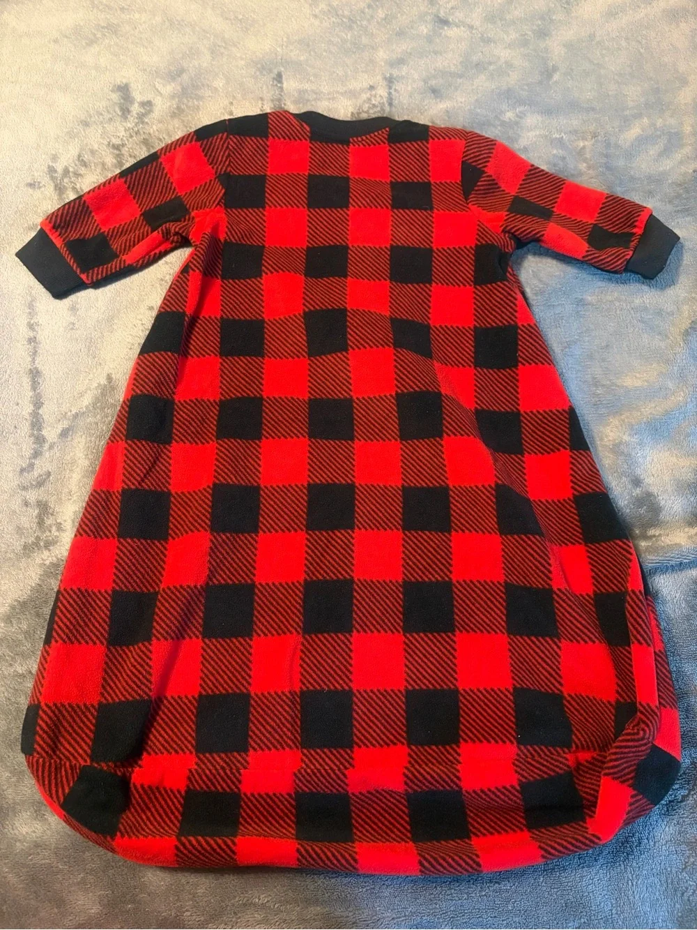 Carter's Red and Black Buffalo Plaid Sleep Sack 0-3 Months